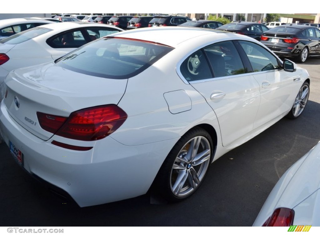 2013 6 Series 650i Gran Coupe - Alpine White / Black photo #3