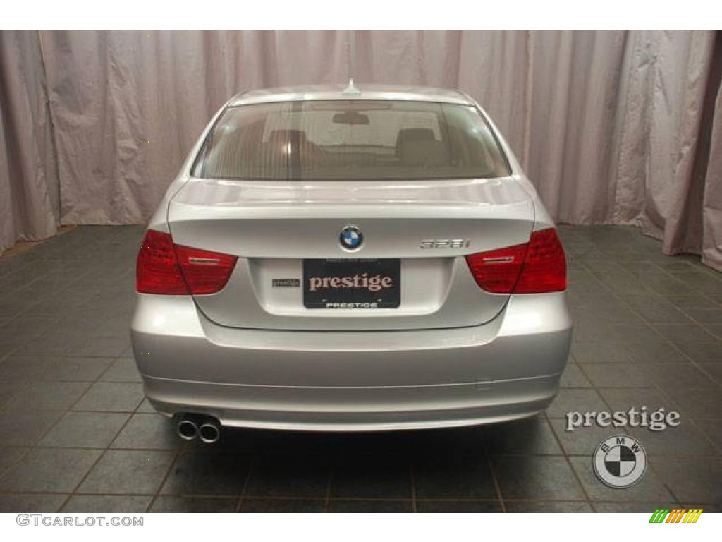 2009 3 Series 328xi Sedan - Titanium Silver Metallic / Black photo #2