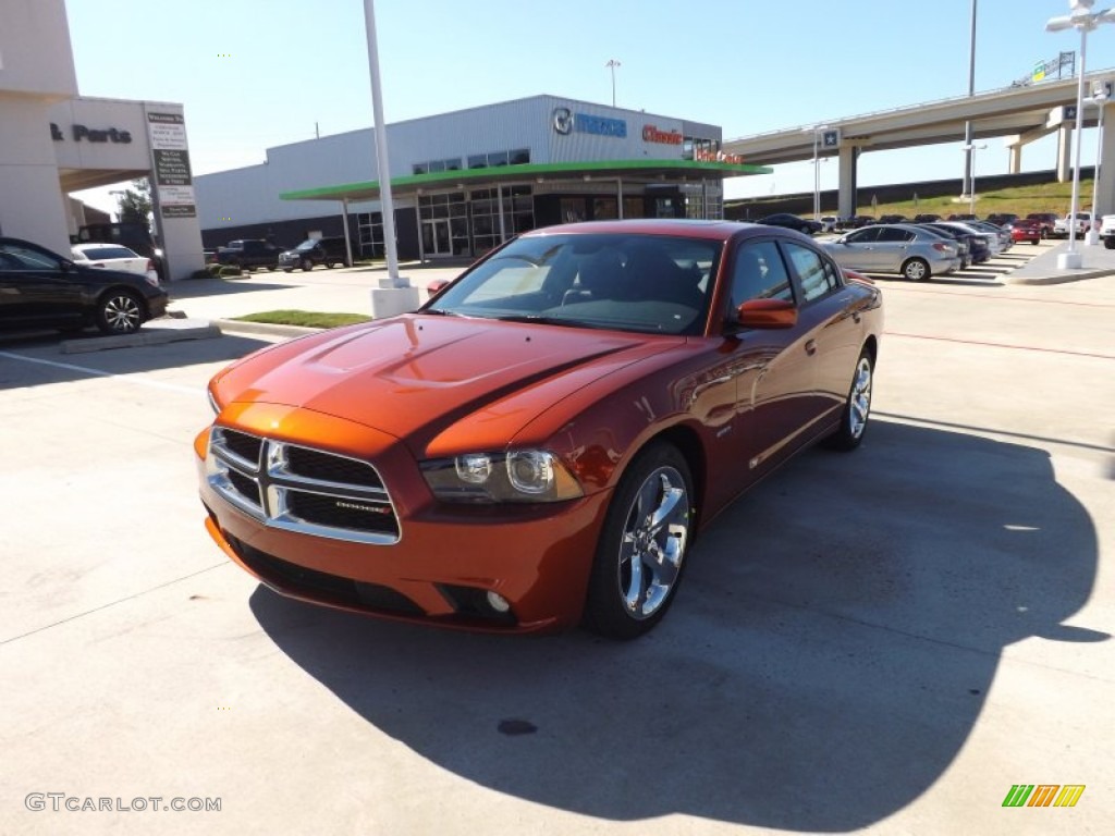 2013 Charger R/T Plus - Copperhead Pearl / Black photo #1