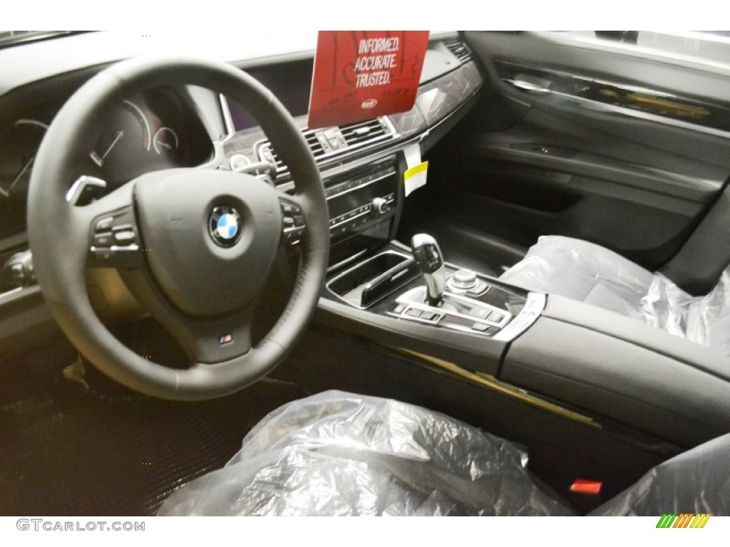 2013 7 Series 740i Sedan - Dark Graphite Metallic II / Black photo #6