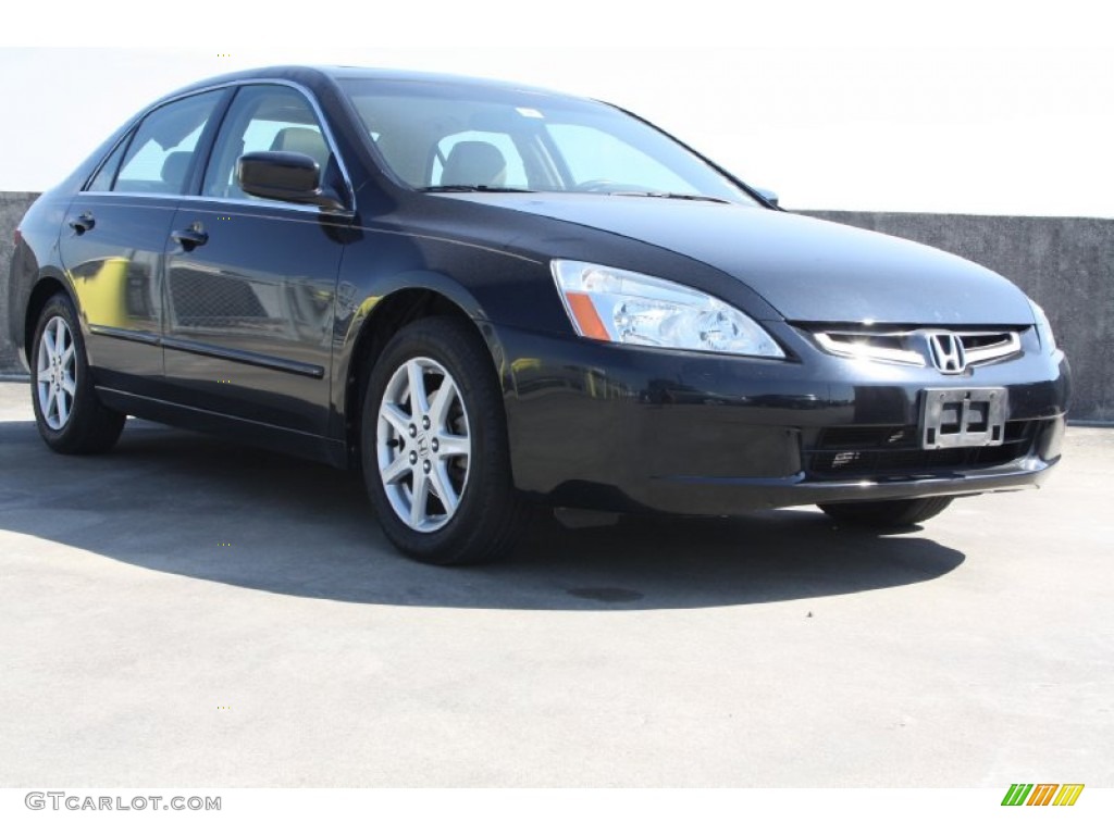 2003 Accord EX V6 Sedan - Nighthawk Black Pearl / Black photo #1