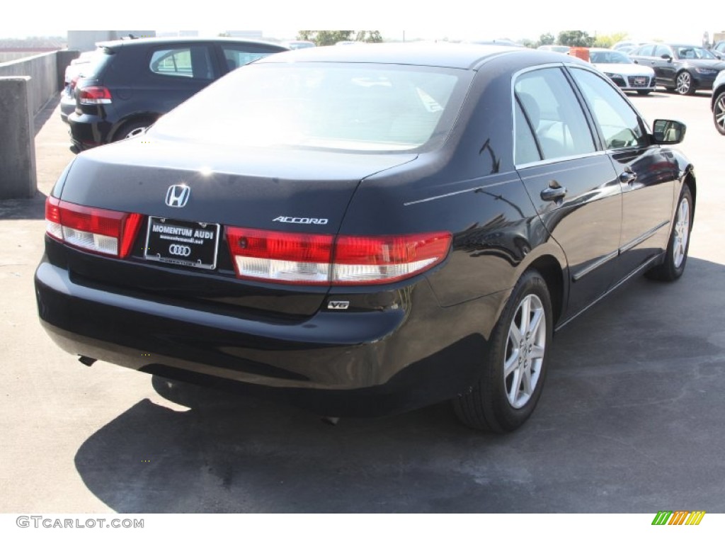 2003 Accord EX V6 Sedan - Nighthawk Black Pearl / Black photo #5