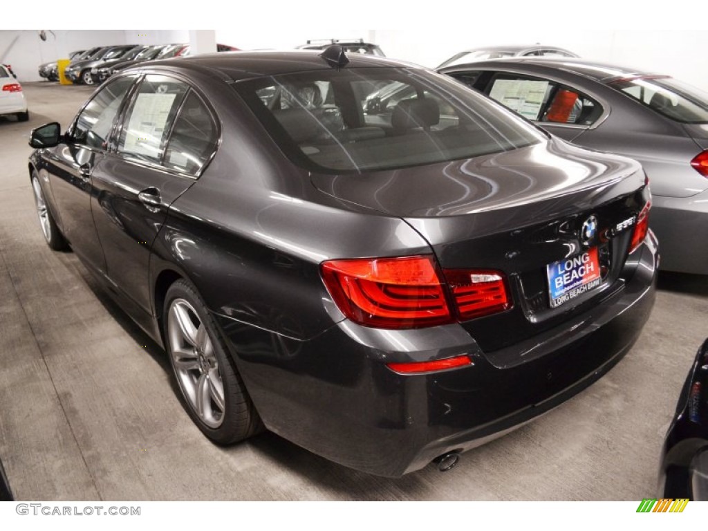 2013 5 Series 535i Sedan - Dark Graphite Metallic II / Black photo #4