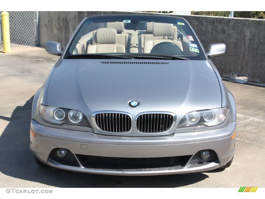 2004 3 Series 330i Convertible - Silver Grey Metallic / Sand photo #2