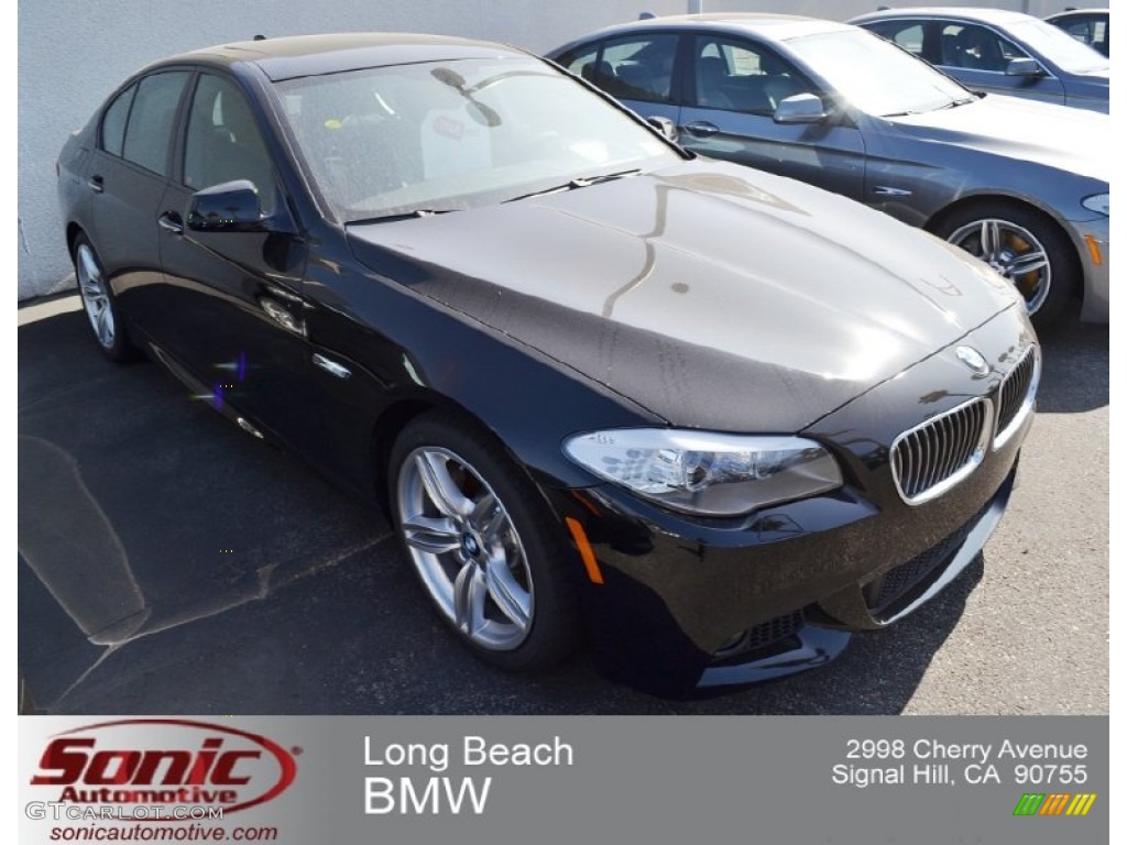 2013 5 Series 535i Sedan - Jet Black / Black photo #1