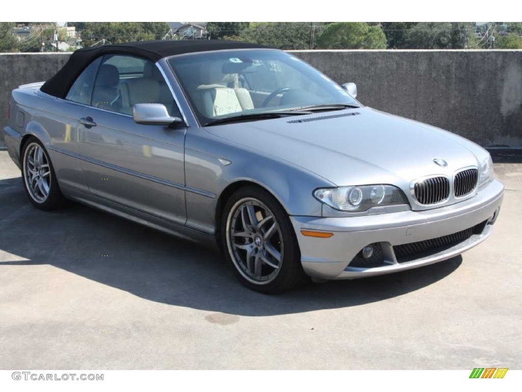 2004 3 Series 330i Convertible - Silver Grey Metallic / Sand photo #8