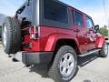 2013 Deep Cherry Red Crystal Pearl Jeep Wrangler Unlimited Sahara 4x4  photo #7