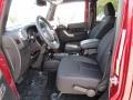 Black 2013 Jeep Wrangler Unlimited Sahara 4x4 Interior Color