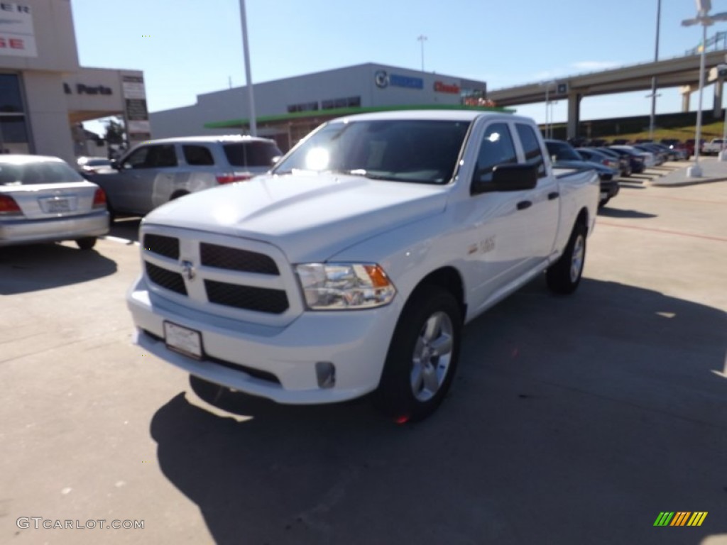 2013 1500 Express Quad Cab - Bright White / Black/Diesel Gray photo #1