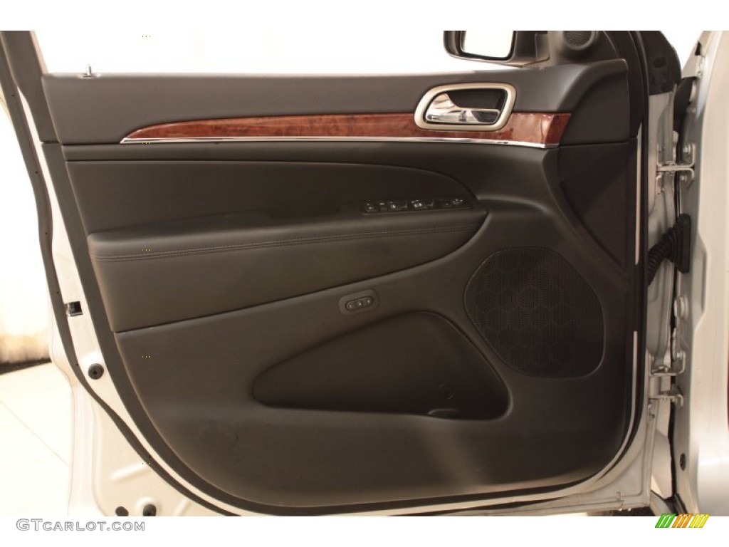 2012 Jeep Grand Cherokee Limited 4x4 Black Door Panel Photo #72935341