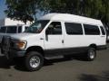 Oxford White - E Series Van E350 Passenger Commercial 4x4 Photo No. 3