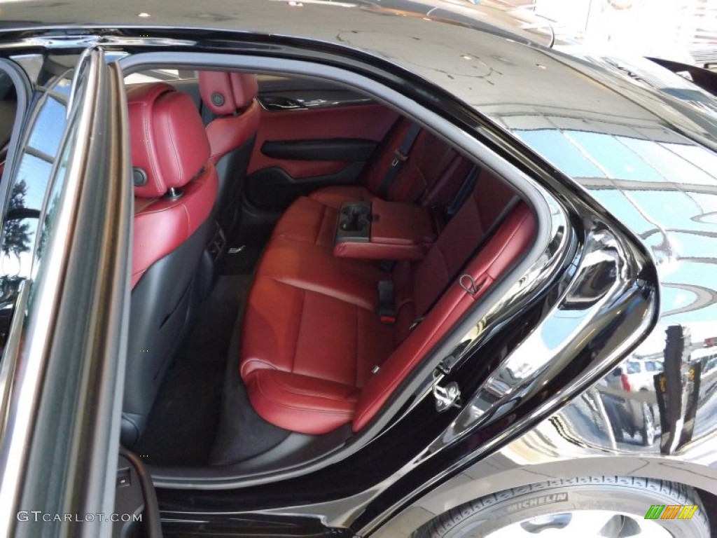 Morello Red/Jet Black Accents Interior 2013 Cadillac ATS 3.6L Performance Photo #72936166
