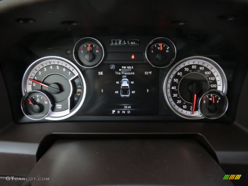2013 Ram 1500 Big Horn Crew Cab Gauges Photo #72936318