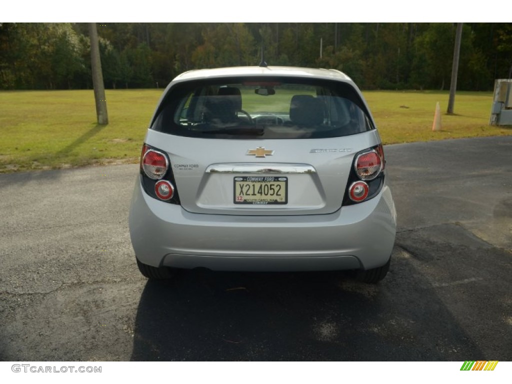 2012 Sonic LTZ Hatch - Silver Ice Metallic / Jet Black/Dark Titanium photo #5