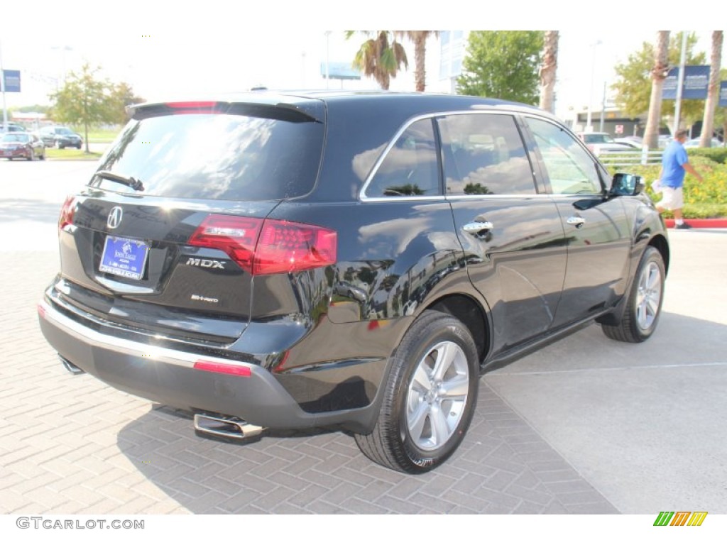 2013 MDX SH-AWD Advance - Crystal Black Pearl / Parchment photo #7