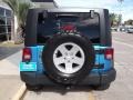 2010 Surf Blue Pearl Jeep Wrangler Unlimited Sport 4x4  photo #3