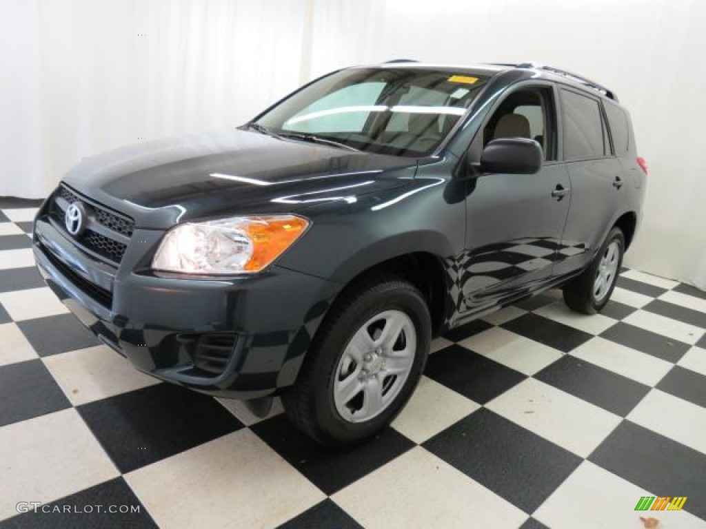 2010 RAV4 I4 - Black Forest Pearl / Ash Gray photo #3