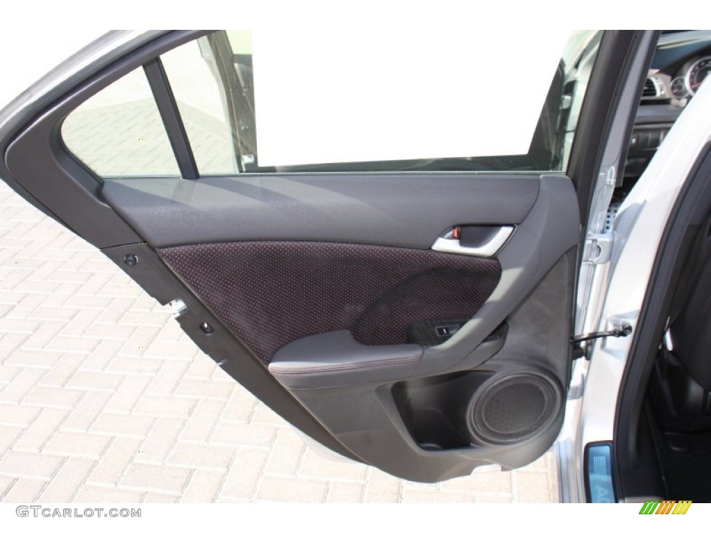 2013 Acura TSX Special Edition Special Edition Ebony/Red Door Panel Photo #72942616
