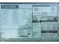 2013 Acura TSX Special Edition Window Sticker