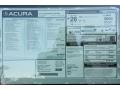  2013 TSX Special Edition Window Sticker