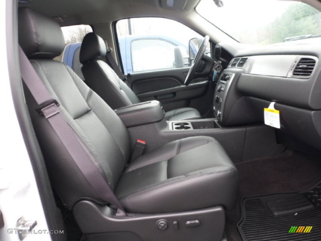 Ebony Interior 2013 Chevrolet Silverado 3500HD LTZ Crew Cab 4x4 Photo #72946737