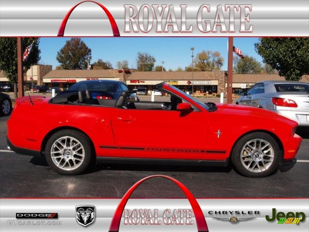 2012 Mustang V6 Premium Convertible - Race Red / Charcoal Black photo #1