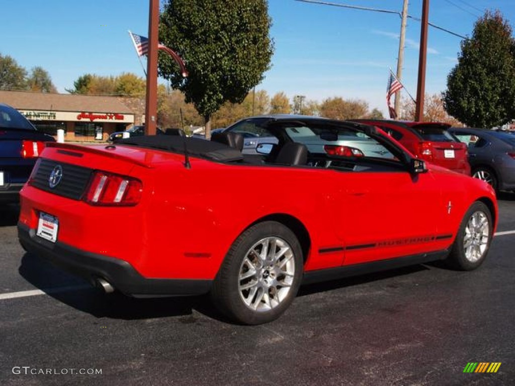 2012 Mustang V6 Premium Convertible - Race Red / Charcoal Black photo #3