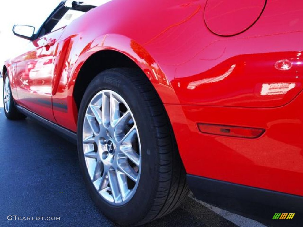 2012 Mustang V6 Premium Convertible - Race Red / Charcoal Black photo #4