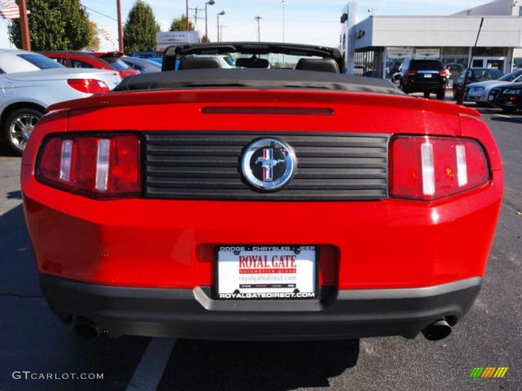 2012 Mustang V6 Premium Convertible - Race Red / Charcoal Black photo #6