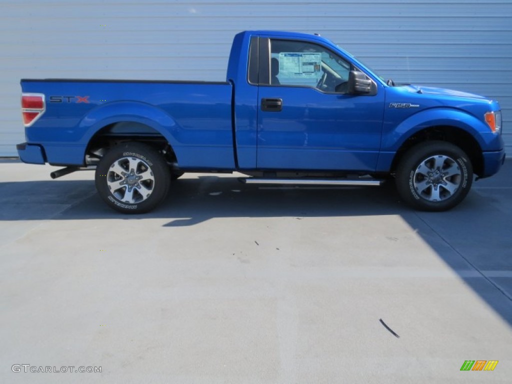 Blue Flame Metallic 2013 Ford F150 STX Regular Cab Exterior Photo #72949488