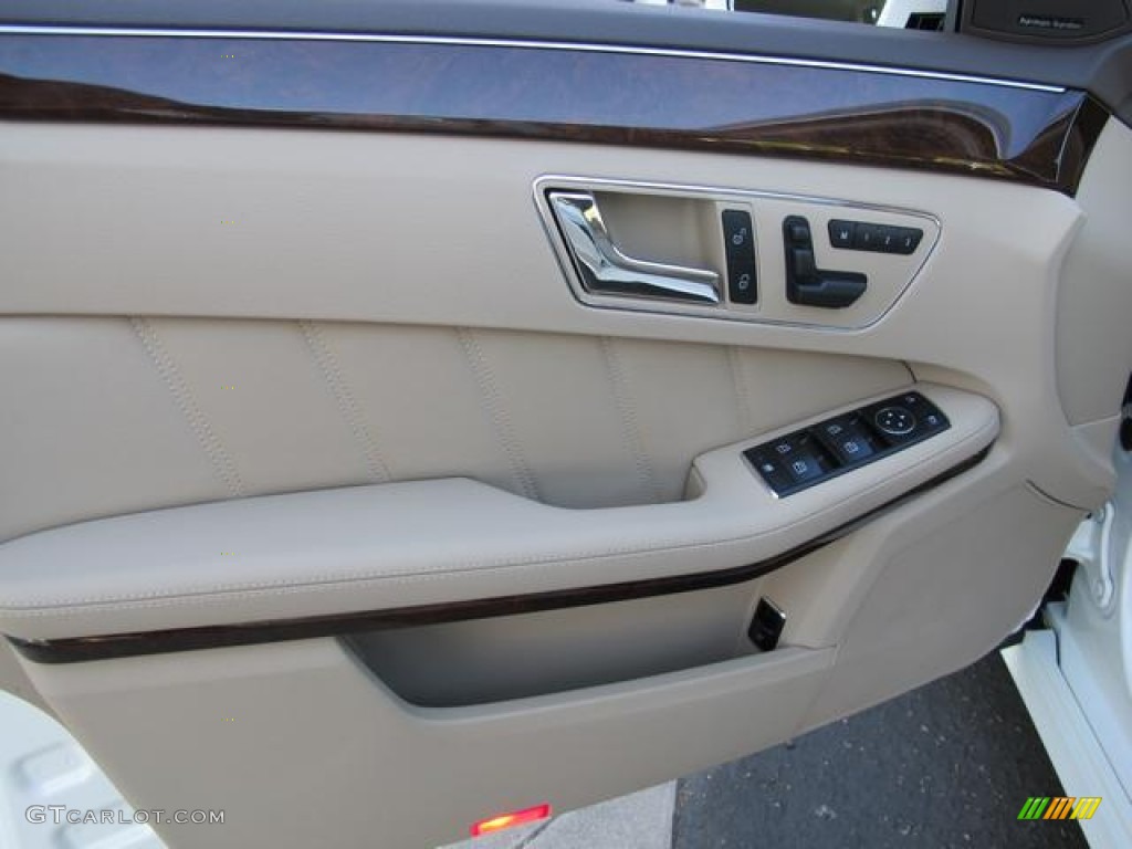 2011 Mercedes-Benz E 350 Sedan Almond/Mocha Door Panel Photo #72950317