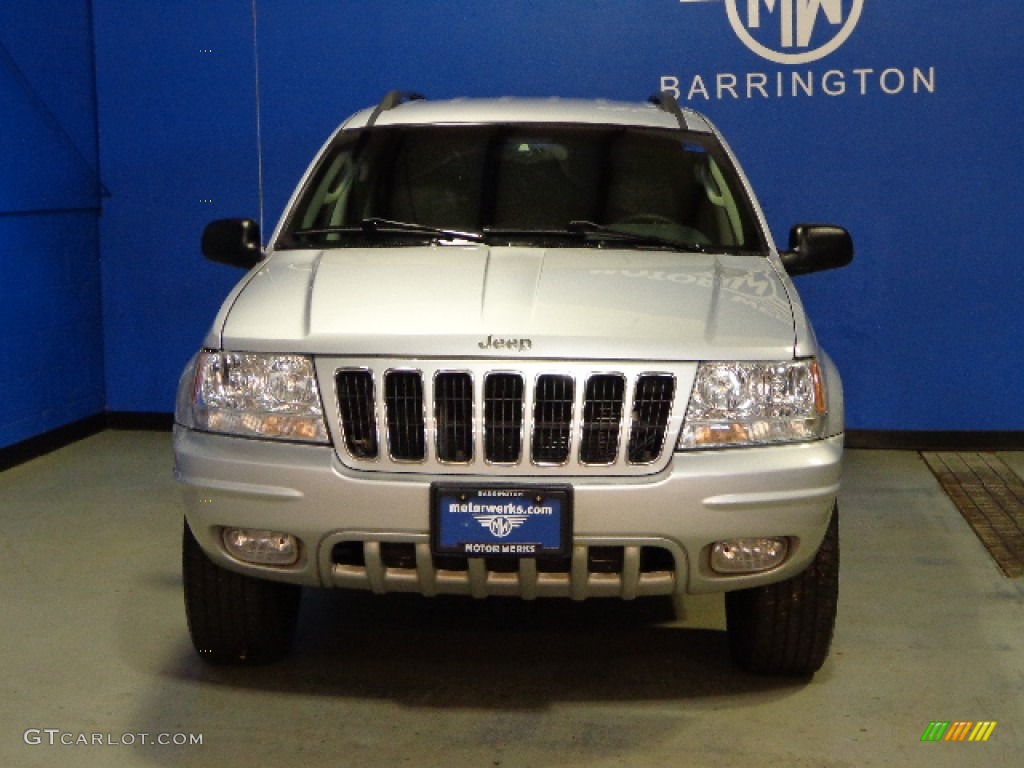 2002 Grand Cherokee Limited 4x4 - Bright Silver Metallic / Dark Slate Gray photo #2