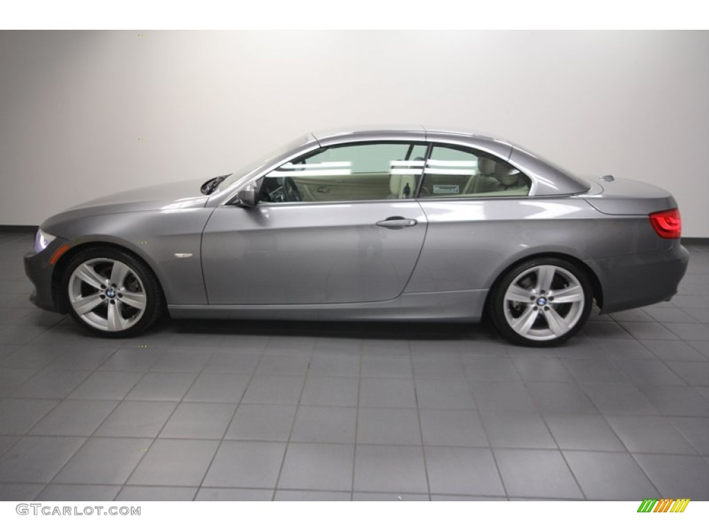2011 3 Series 328i Convertible - Space Gray Metallic / Cream Beige photo #2