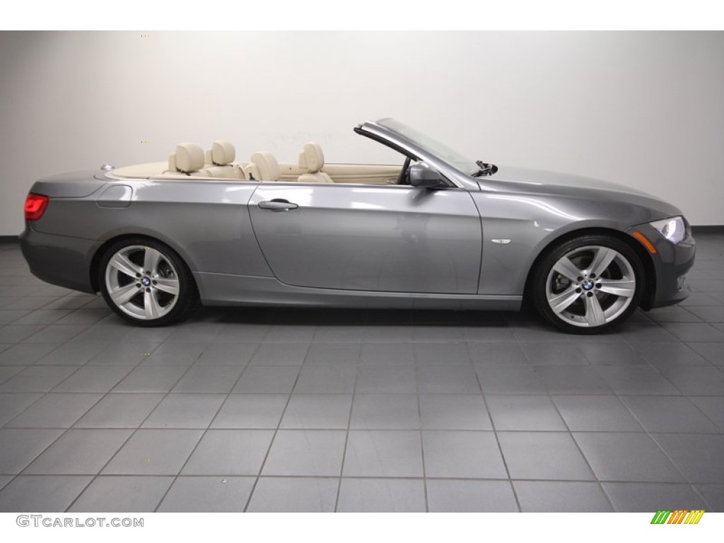 2011 3 Series 328i Convertible - Space Gray Metallic / Cream Beige photo #7