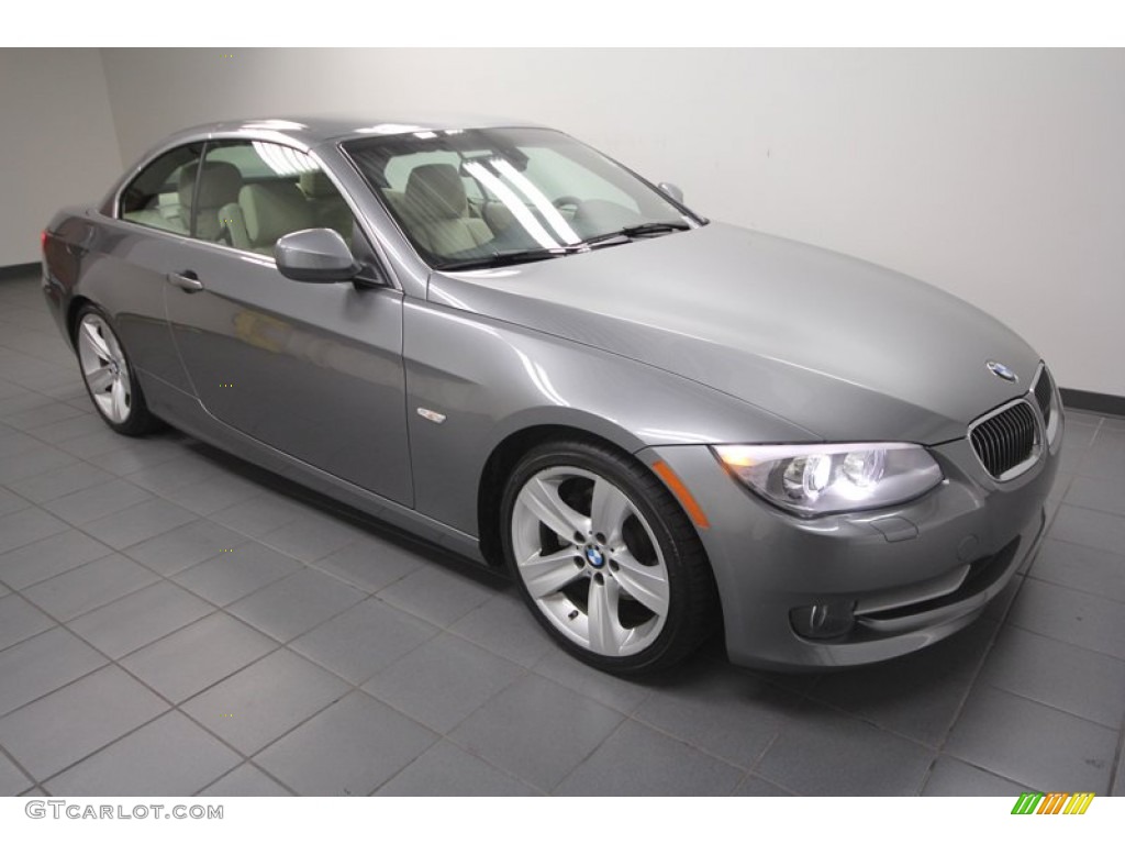 2011 3 Series 328i Convertible - Space Gray Metallic / Cream Beige photo #9