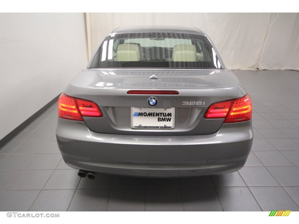 2011 3 Series 328i Convertible - Space Gray Metallic / Cream Beige photo #12