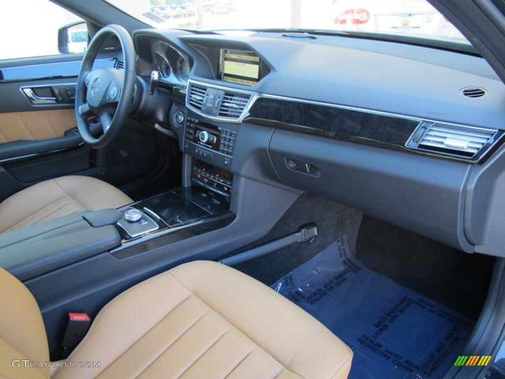 Natural Beige/Black Interior 2011 Mercedes-Benz E 350 Sedan Photo #72950997