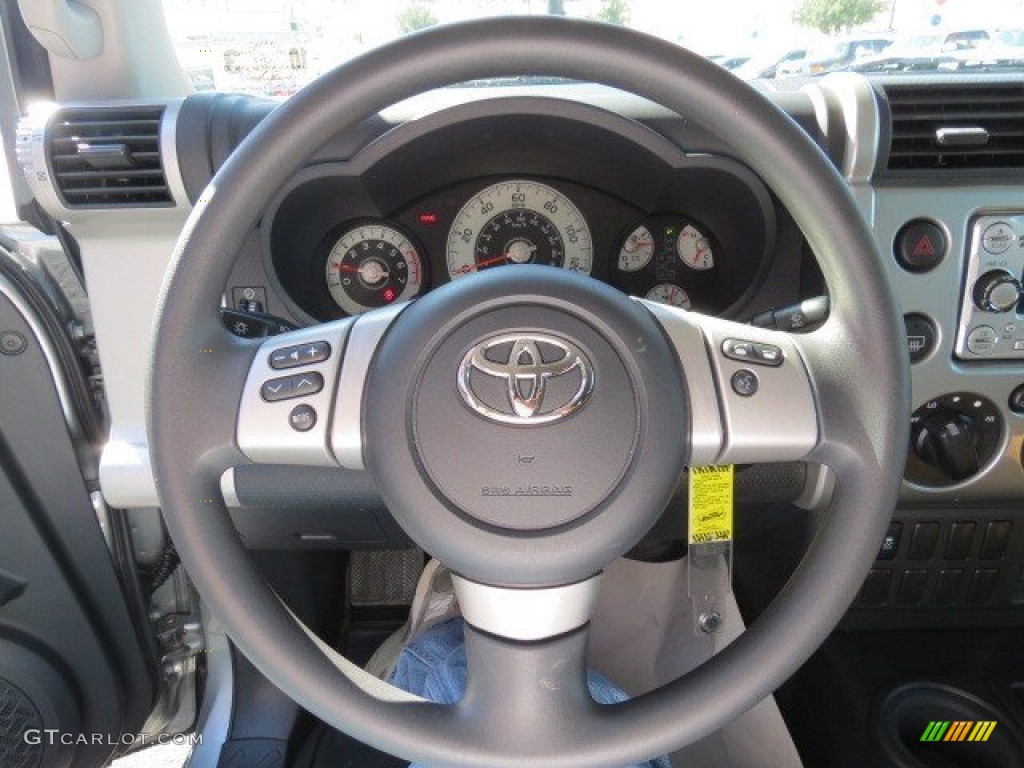 2012 Toyota FJ Cruiser Standard FJ Cruiser Model Dark Charcoal Steering Wheel Photo #72951735