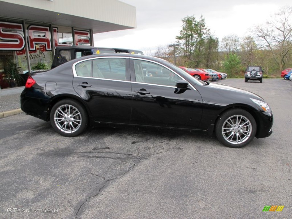 2011 G 37 x AWD Sedan - Black Obsidian / Stone photo #5