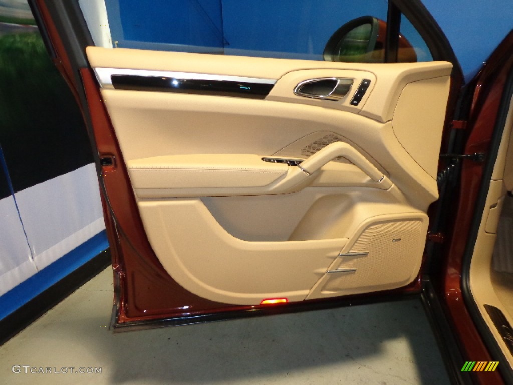 2011 Cayenne S Hybrid - Auburn Red Metallic / Luxor Beige photo #11