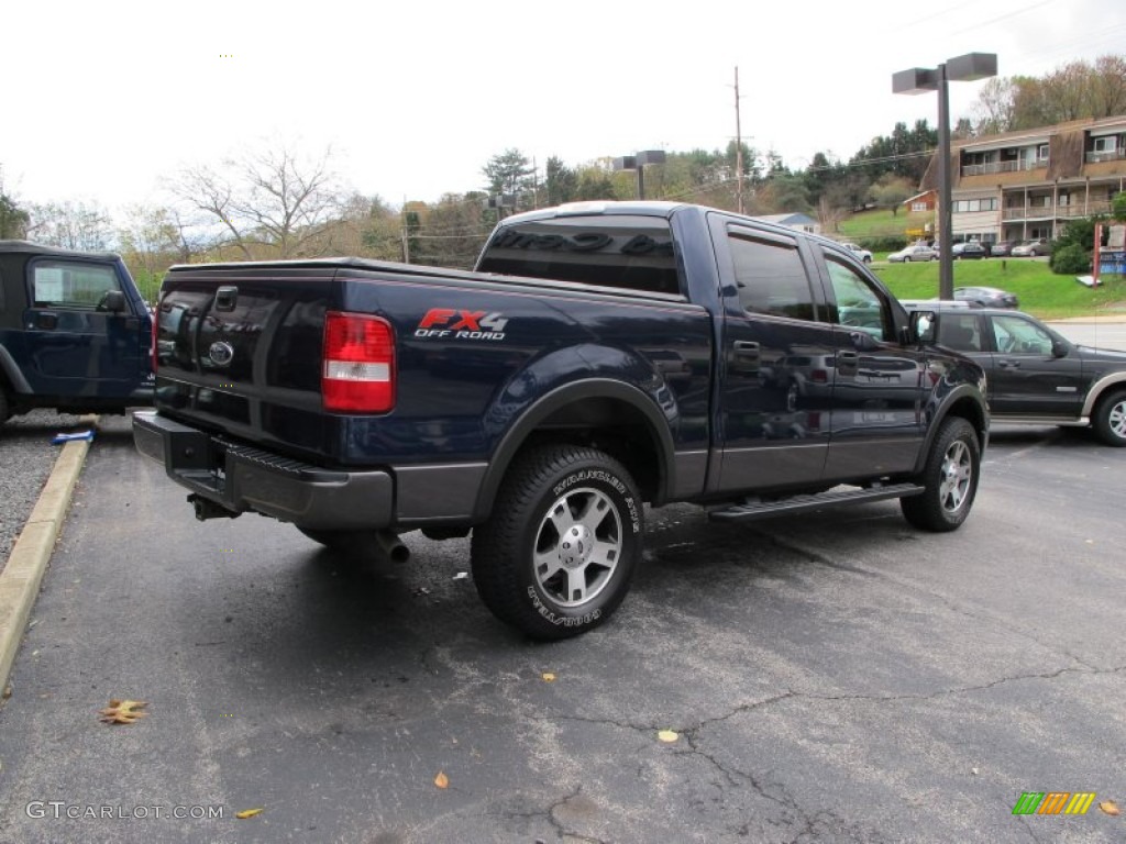 2004 F150 XLT SuperCrew 4x4 - True Blue Metallic / Medium/Dark Flint photo #6