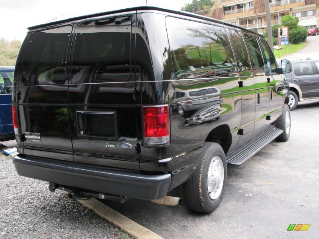 Black 2010 Ford E Series Van E350 XL Passenger Exterior Photo #72953334
