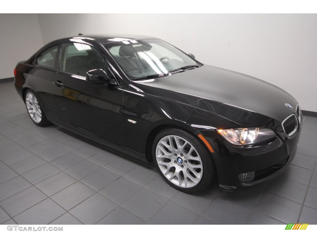 2010 3 Series 328i Coupe - Jet Black / Black photo #8