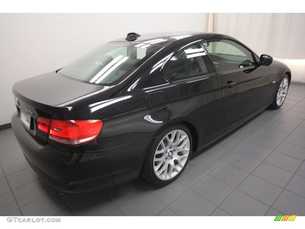 2010 3 Series 328i Coupe - Jet Black / Black photo #9