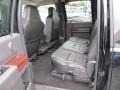 2009 Ford F350 Super Duty Ebony Leather Interior Rear Seat Photo