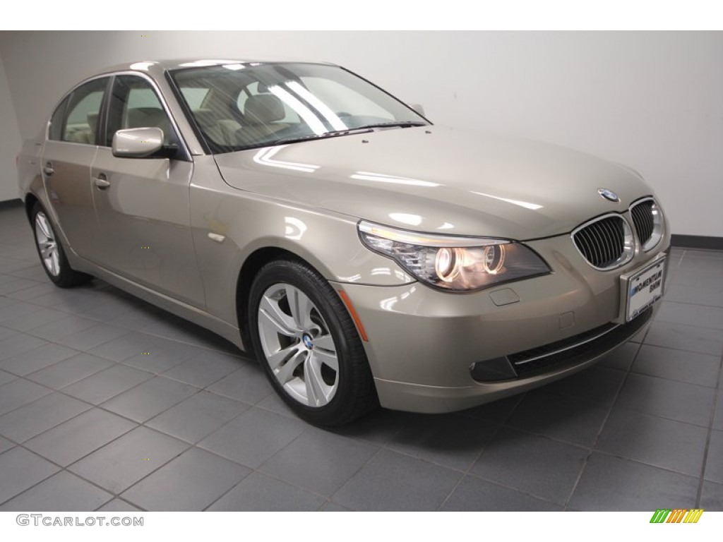 2010 5 Series 528i Sedan - Platinum Bronze Metallic / Cream Beige photo #1