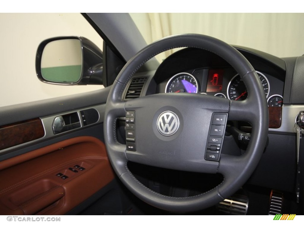 2008 Touareg 2 V8 - Alaska Grey Metallic / Sienna photo #29