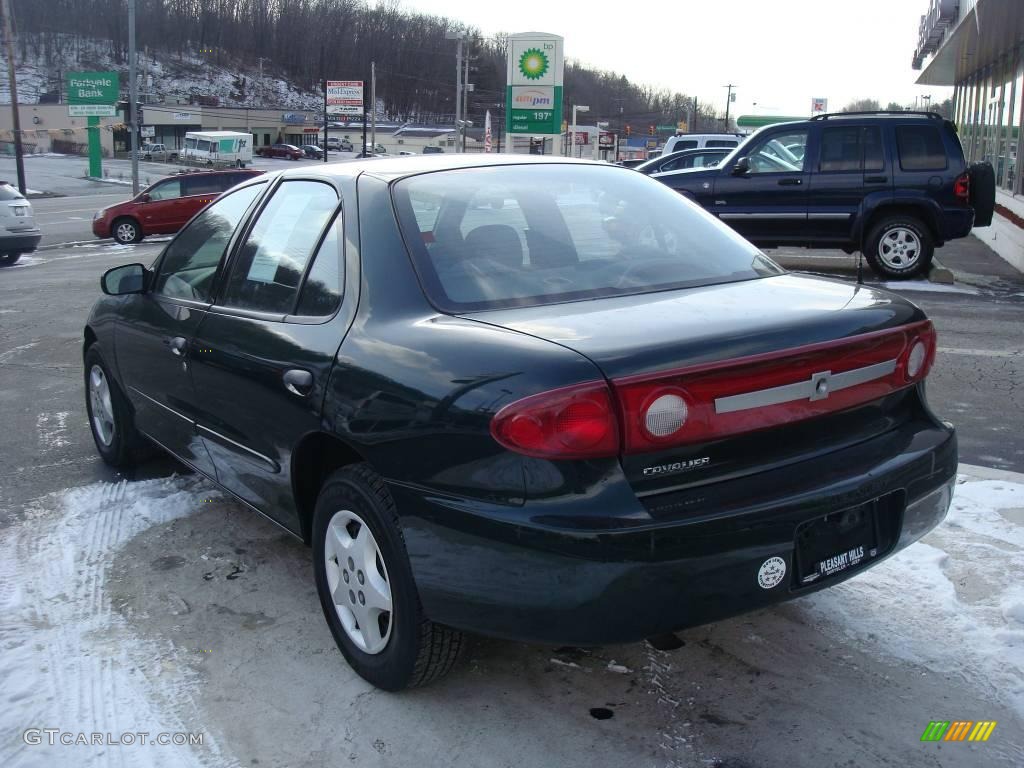 2003 Cavalier Sedan - Dark Green Metallic / Graphite Gray photo #2