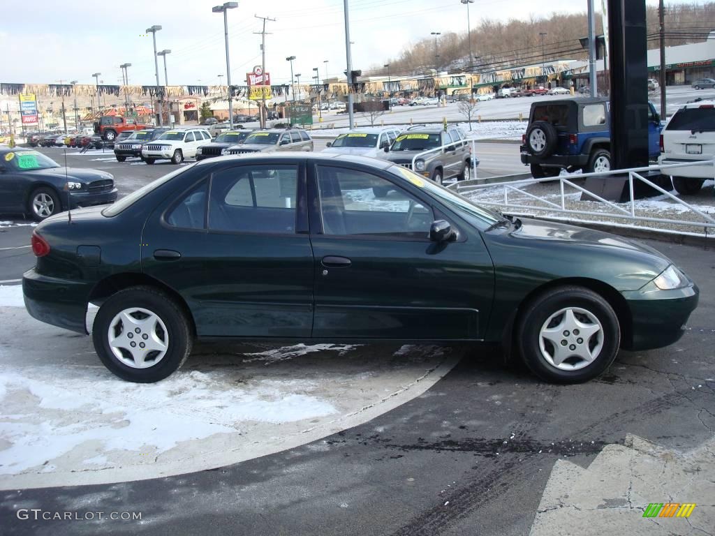 2003 Cavalier Sedan - Dark Green Metallic / Graphite Gray photo #5