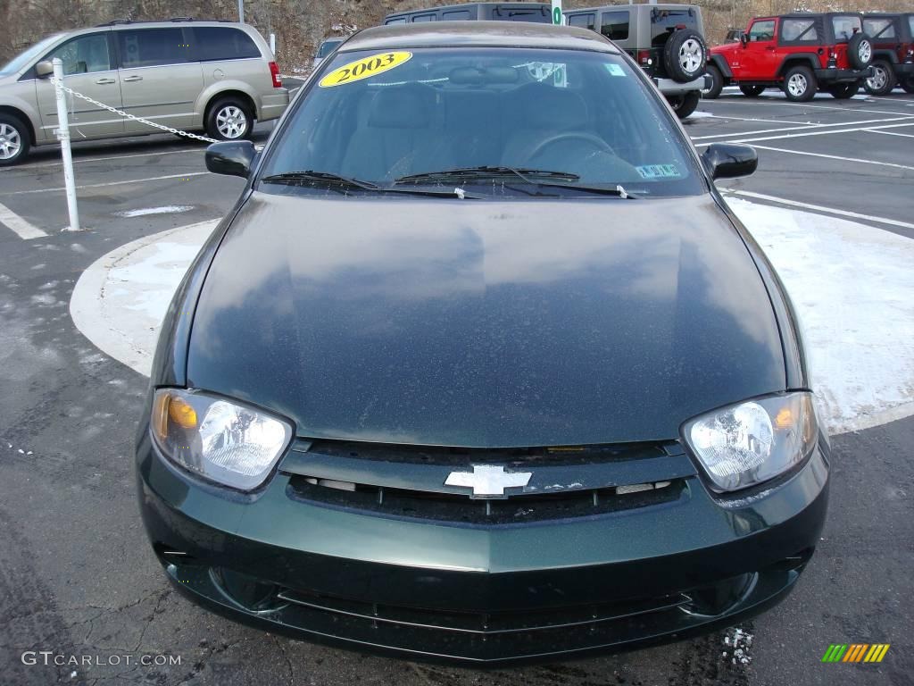 2003 Cavalier Sedan - Dark Green Metallic / Graphite Gray photo #7